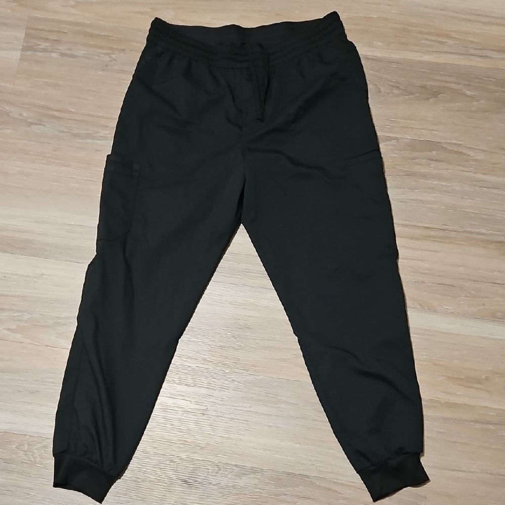 Black Scub Jogger Pants